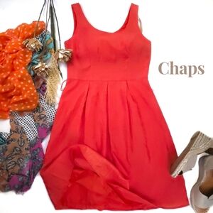 Chaps Women's Coral Dress Sz 8